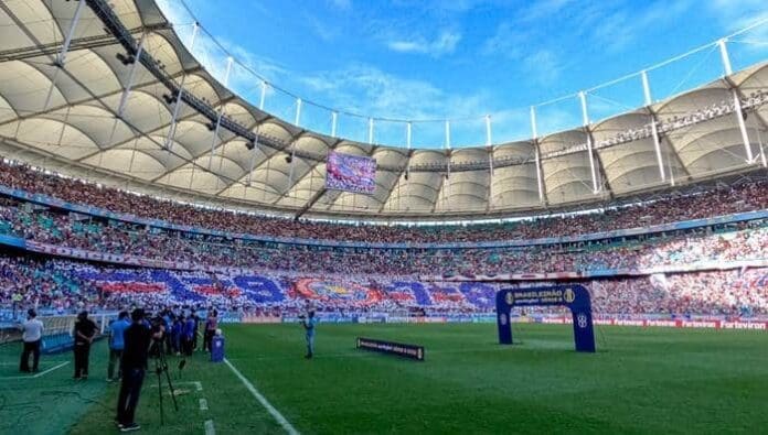 arena fonte nova Arena Fonte Nova lotada com a torcida do Bahia