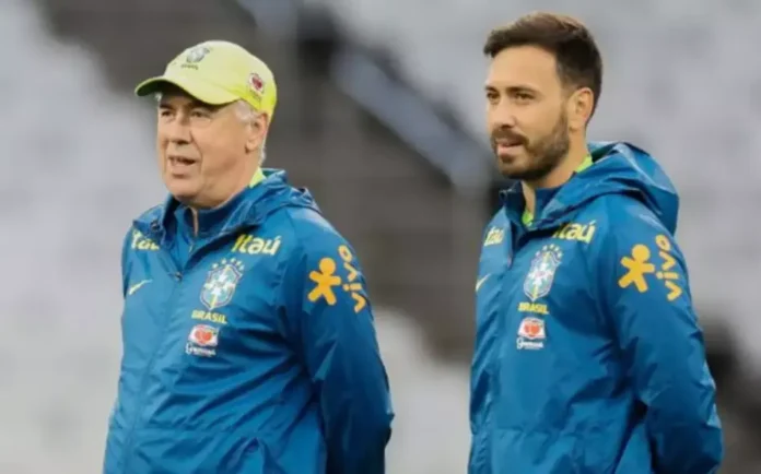 rafael ribeiro cbf Davide Ancelotti com o pai Carlo