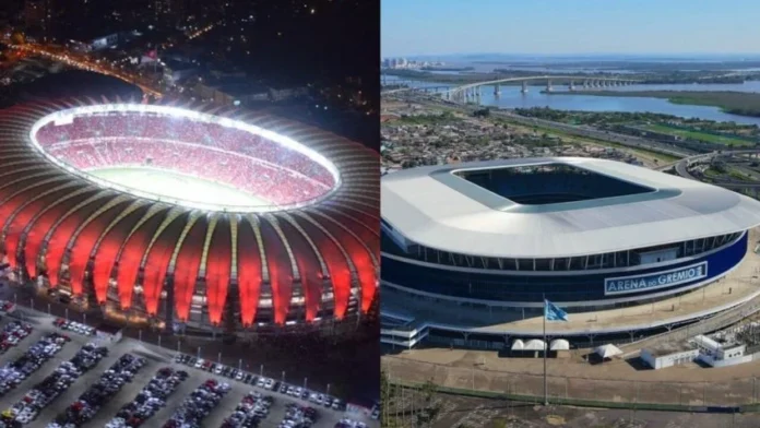 estadios de internacional e gremio Crise no futebol gaúcho