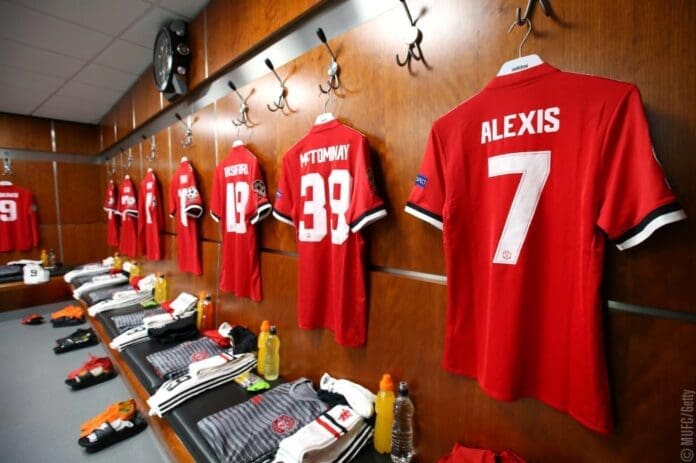 foto X do Manchester United Vestiário do Manchester United